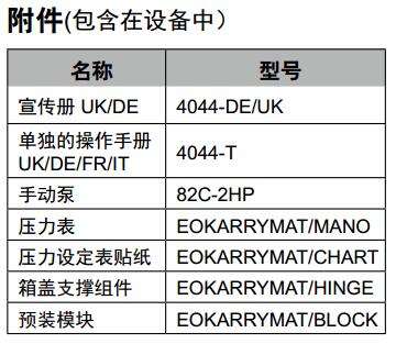 Parker派克便攜式EO卡套預(yù)裝機EO-KARRYMAT 附件