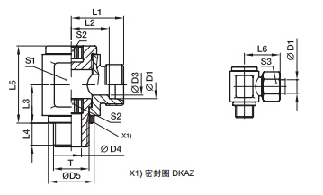 DSVW-M 低壓鉸接式接頭-公制螺紋金屬密封、PARKER卡套接頭、parker球閥