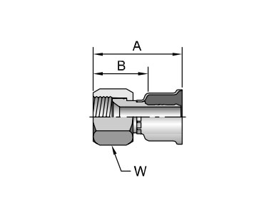 Parker膠管派克膠管接頭26系列16826JIC37? SAE 45? 雙錐 內(nèi)螺紋 直接頭、PARKER接頭、PARKER卡套接頭